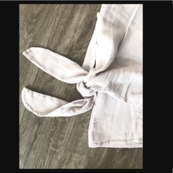 Express Dolman Sleeved Cropped Knot Tie Front Women's Top Size Small (EUC) - Picture 4 of 7